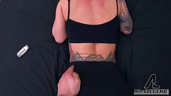 Inked babe lily lane face fucks and milks alex legend's big baguette