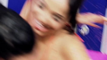 Romana ryder and tammie lee rub their naked bodies together in a jam bath