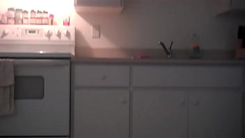 Shakin booty in the kitchen