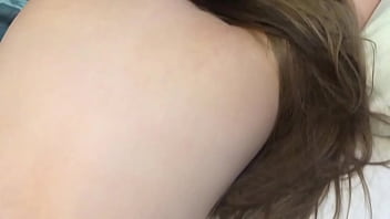 My wife relaxes while i am fingering her tight asshole