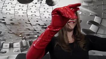 Enjoy my gloves the black rubber the red latex and the shiny gold