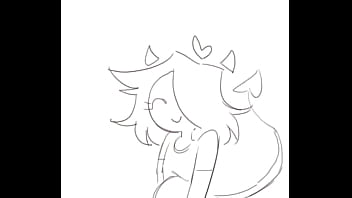 Cute filled demongirl