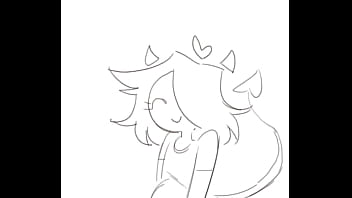 Cute filled demongirl