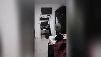 My step cousin arrives from bogota and the first thing she comes to do is this