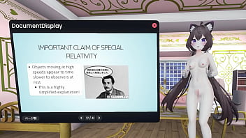 Naked vtuber lecture relativity in ~ how do satellites measure the location of smartphone ~