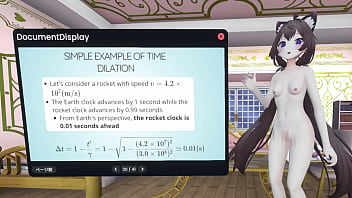Naked vtuber lecture relativity in ~ how do satellites measure the location of smartphone ~