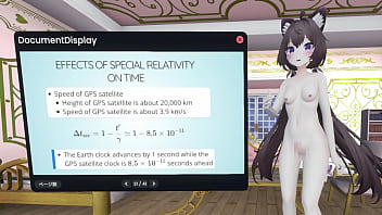 Naked vtuber lecture relativity in ~ how do satellites measure the location of smartphone ~
