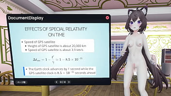 Naked vtuber lecture relativity in ~ how do satellites measure the location of smartphone ~
