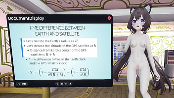Naked vtuber lecture relativity in ~ how do satellites measure the location of smartphone ~