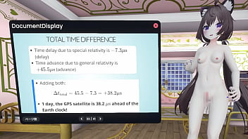 Naked vtuber lecture relativity in ~ how do satellites measure the location of smartphone ~