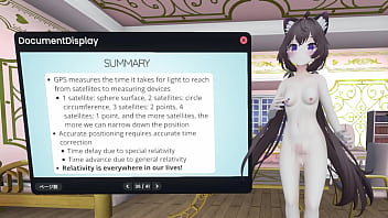Naked vtuber lecture relativity in ~ how do satellites measure the location of smartphone ~