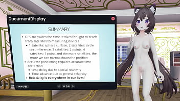 Naked vtuber lecture relativity in ~ how do satellites measure the location of smartphone ~