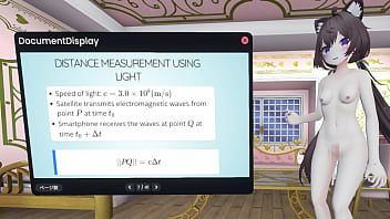 Naked vtuber lecture relativity in ~ how do satellites measure the location of smartphone ~