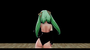 Genshin impact faruzan hentai dance and sex mmd 3d dark green hair clip