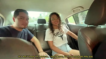 Innocent brunette fucks a stranger for money sara films