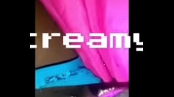 Tini doll playing with her creamy pussy orgasim