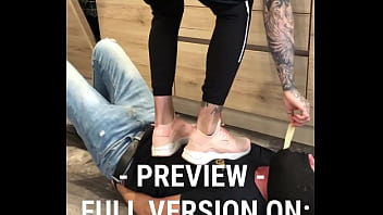 Trampling And Jumping On The Slave In Hot Sneakers thumbnail