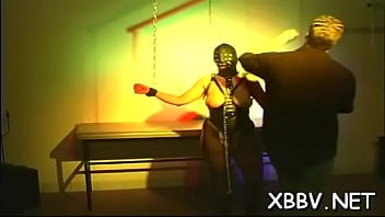 Lustful bimbo is masturbating late at night