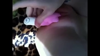 Bating with her butterfly