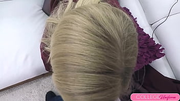 Sicilia's hitachi orgasm lesson coed's cunt pounded and creamed