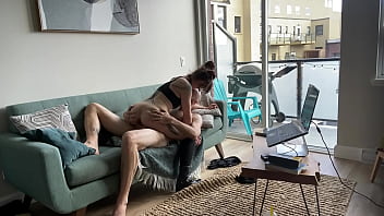 Chill sunday couch blowing and fucking olivia