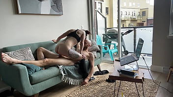 Chill sunday couch blowing and fucking olivia