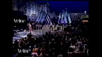 Hot italian beauty shows upskirt as she dances during a performance Hot italian beauty shows upskirt as she dances during a performance