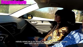 Diabla en casting del auto al sillón redondo con creampie apasionado