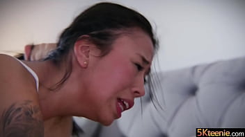 Gagging on his big cock and leaving her with a nice creampie left a smile on everyone's face