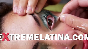Big Ass Latina Babe Gets Cum In Her Eye And Gives A Great Pukejob thumbnail