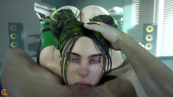 Billie gets a mouth full