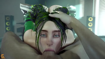 Billie gets a mouth full