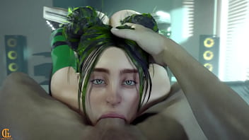 Billie gets a mouth full