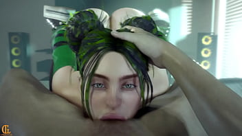 Billie gets a mouth full