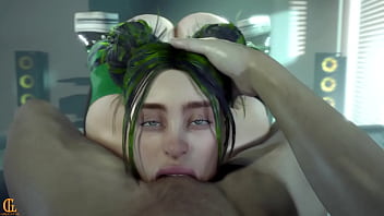 Billie gets a mouth full