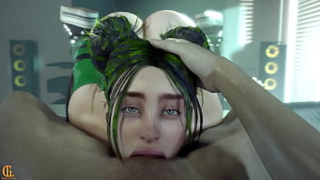 Billie gets a mouth full