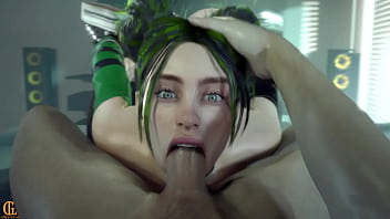 Billie gets a mouth full