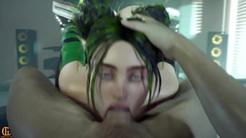 Billie gets a mouth full