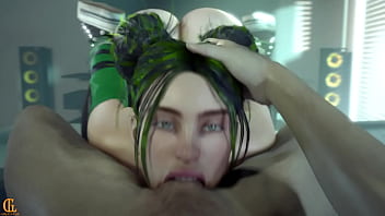 Billie gets a mouth full