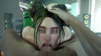 Billie gets a mouth full