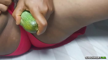 After masturbating my husband used the cucumber for breakfast