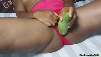 After masturbating my husband used the cucumber for breakfast