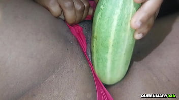 After masturbating my husband used the cucumber for breakfast