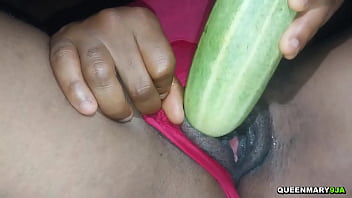 After masturbating my husband used the cucumber for breakfast