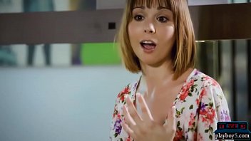 Canadian tight beauty likes masturbating in the kitchen