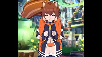 Chica zorra es eyaculada por un verga larga