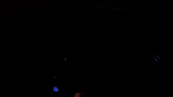 Teen gets dirty under black light