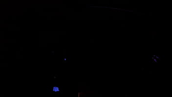 Teen gets dirty under black light