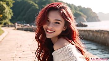 I met a beauty on a walk by the sea fucked all her tight holes and came in her mouth ai generated