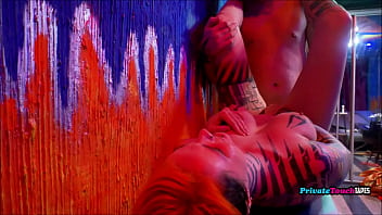 Young couple rusian does anal on cam